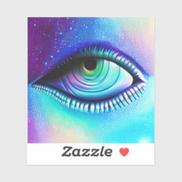 Adesivo Olhos azuis assustadores