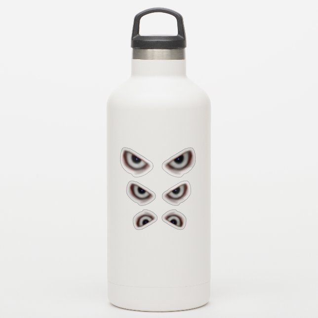 Adesivo Olhos de mau / Olhos Assustadores (Garrafa d'água)