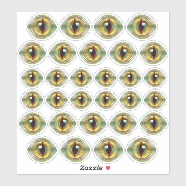 Adesivo Olhos do Monstro do Dinossauro do Dragão Alienígen (Folha)