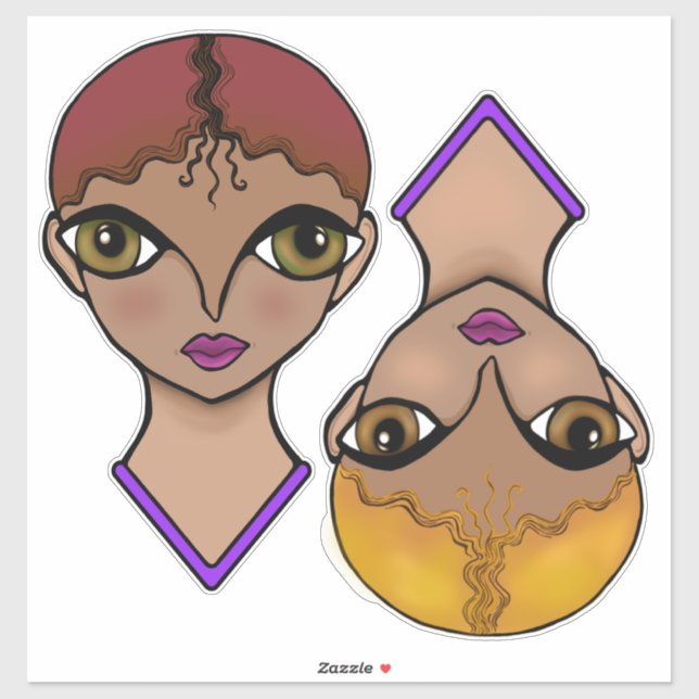 Adesivo Olhos Grandes (Folha)