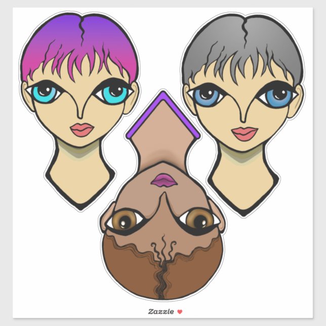 Adesivo Olhos Grandes (Folha)