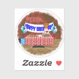 Adesivo Oliver O Otter tem 6 anos! Feliz aniversário
