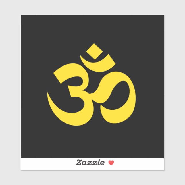 Adesivo Om por Deus (Folha)