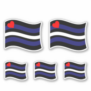 ADESIVO ONDA DE BANDEIRA DE COURO