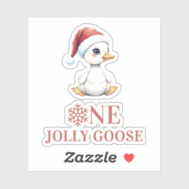 Adesivo One Jolly Goose December First Birthday