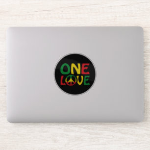 Adesivo One Love, Reggae design