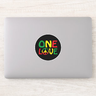 Adesivo One Love, Reggae design