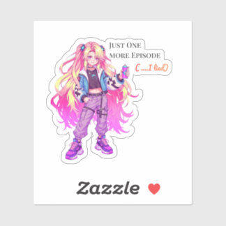 Adesivo One more episode ( ... I lied) Anime Sticker