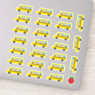 Adesivo Ônibus bonitos dos desenhos animados 24 dos