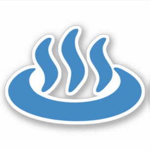 Adesivo Onsen ♨ Hot Primavera 温 泉 Sinal Japonês