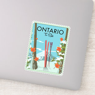 Adesivo Ontário Para Esqui