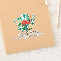 Oração Cotação Bíblia Cristã Verse Sticker