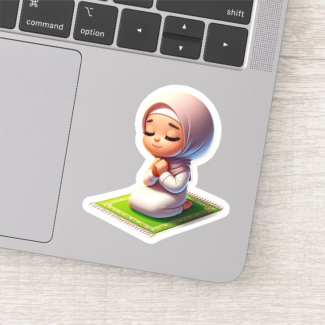 Adesivo Oração Motivacional Islâmica Bonita para Crianças  (Detalhe)