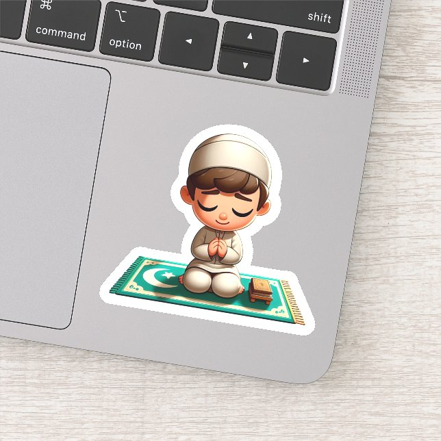 Adesivo Oração Motivacional Islâmica para Crianças Muçulma (Detalhe)