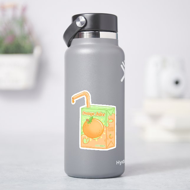 Adesivo Orange Juice Box (HidroFlask)