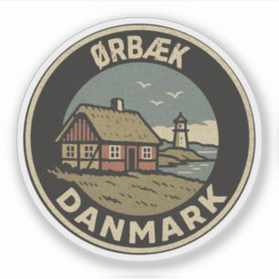 Adesivo Ørbæ k, Dinamarca Danmark