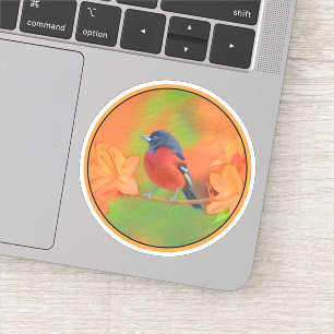 Adesivo Orchard Oriole Songbird Pintura Original