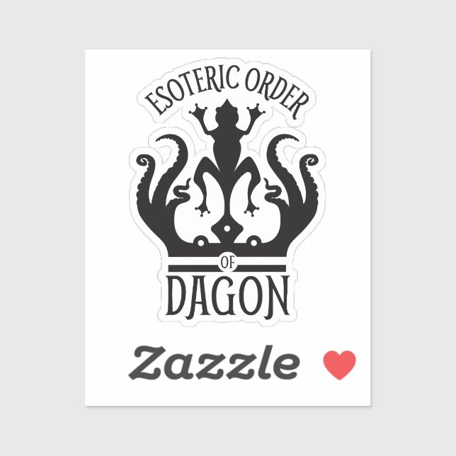 Adesivo Ordem Esotérica de Dagon Innsmouth Lovecraft (Folha)