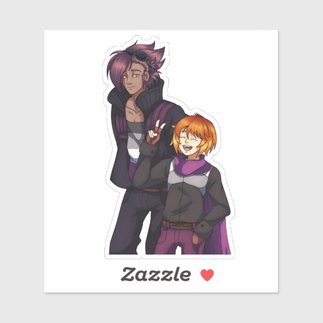 Adesivo Orgulho Asexual (Folha)