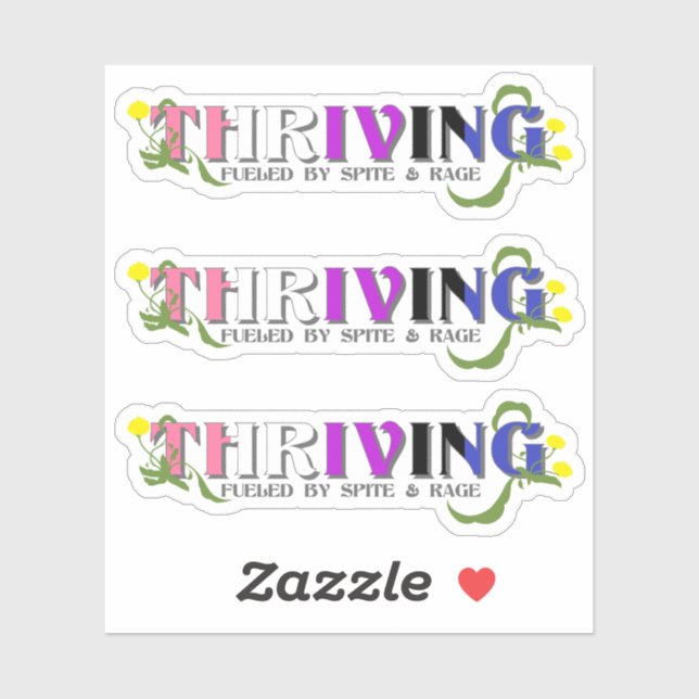 Adesivo Orgulho de Genderfluido de Esforço (Folha)