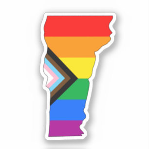 Adesivo Orgulho de Progresso LGBTQ do Orgulho do Estado Ve