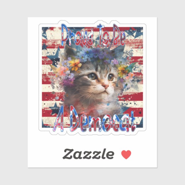 Adesivo Orgulho De Ser Um Democat (Folha)