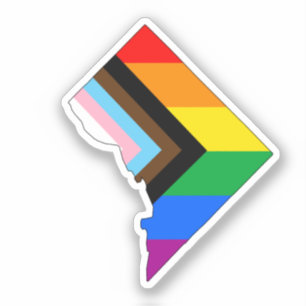 Adesivo Orgulho do Distrito de Columbia Orgulho LGBTQ