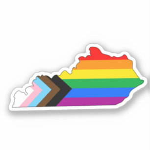 Adesivo Orgulho do Estado de Kentucky LGBTQ Progress Pride