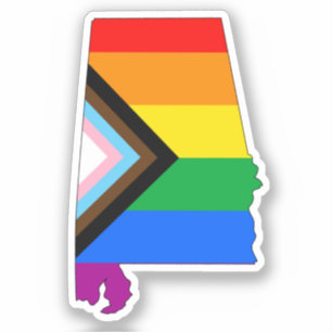 Adesivo Orgulho do Estado do Alabama LGBTQ Progresso Orgul
