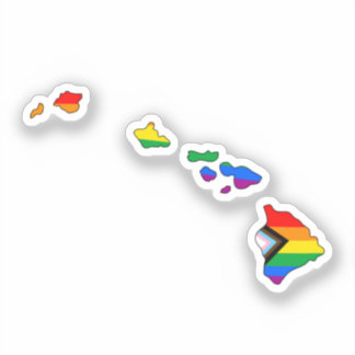 Adesivo Orgulho do Progresso do Havaí