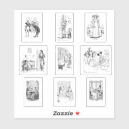 Adesivo Orgulho e Preconceito de Arranque Set Jane Austen