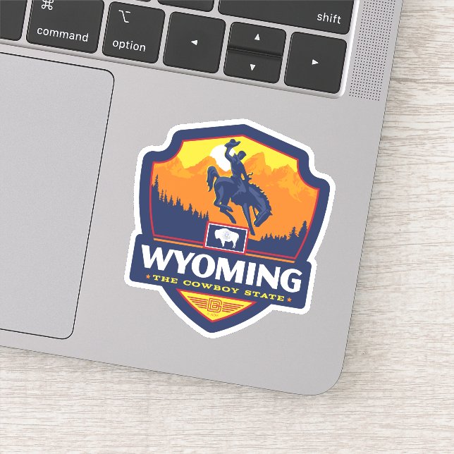 Adesivo Orgulho Estatal | Wyoming (Detalhe)