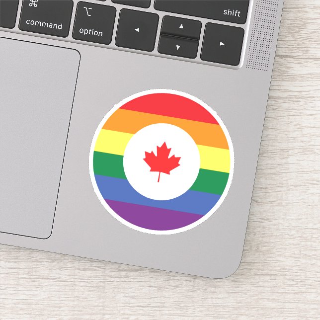 Adesivo Orgulho gay do Canadá (Detalhe)