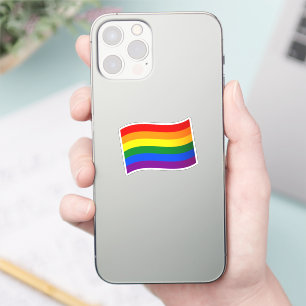 Adesivo Orgulho gay LGBTQ do Rainbow Flag