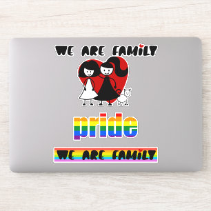 Adesivo Orgulho gay nós somos mulheres da família dois e
