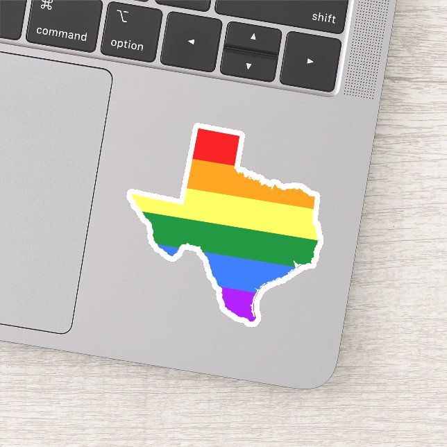 Adesivo Orgulho gay | Texas Rainbow (Detalhe)