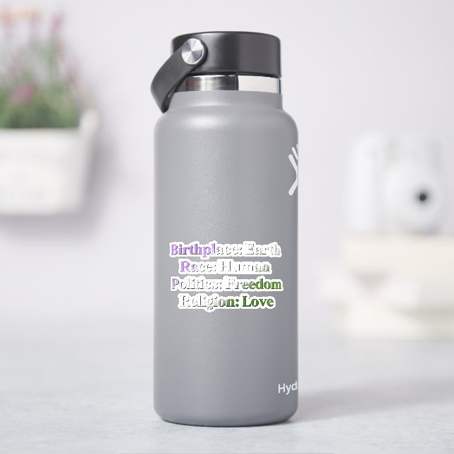 Adesivo Orgulho Genderqueer - (HidroFlask)