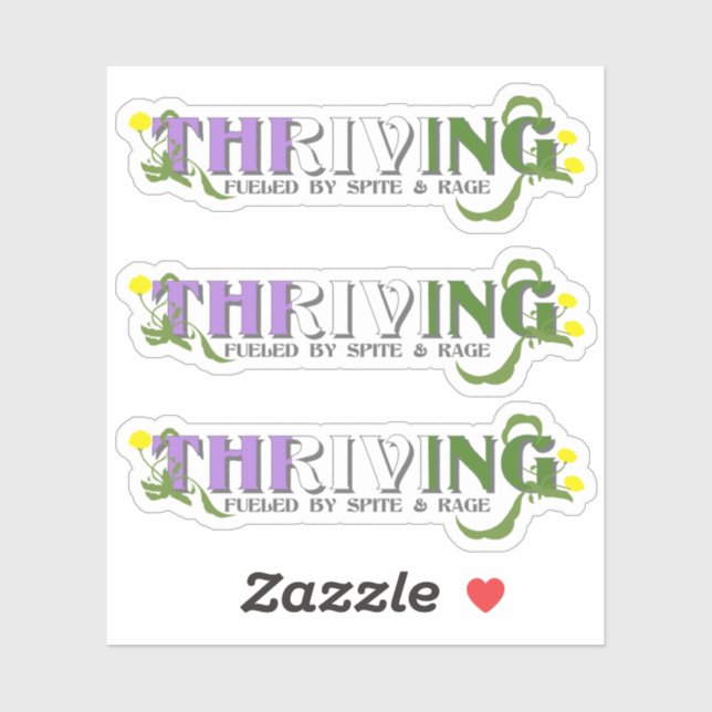 Adesivo Orgulho Genderqueer florescente (Folha)