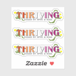 Adesivo Orgulho lésbico florescente