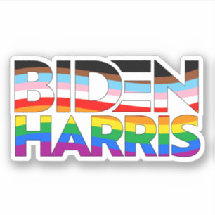 Adesivo Orgulho LGBTQ+ Biden Harris
