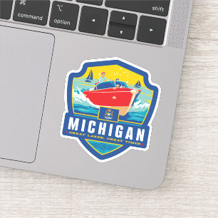 Adesivo Orgulho Michigan do estado