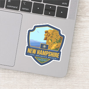 Adesivo Orgulho New Hampshire do estado