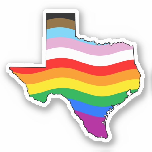 Adesivo Orgulho Progresso Texas (Frente)