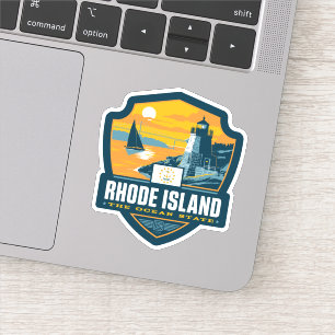 Adesivo Orgulho Rhode do estado - ilha