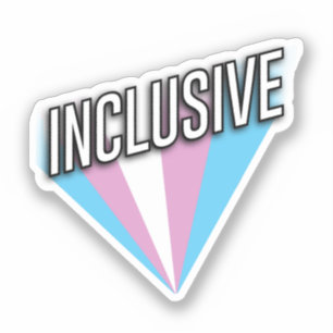 Adesivo Orgulho Trans Explode - Inclusivo