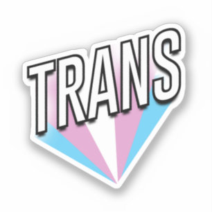 Adesivo Orgulho Trans Explode Trans