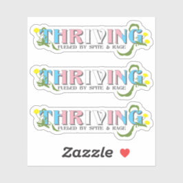 Adesivo Orgulho Trans florescente