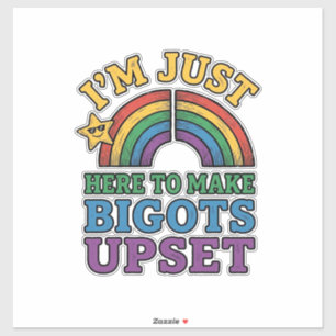 Adesivo Orgulho Vintage Bigots Perturba Design de Camisa A