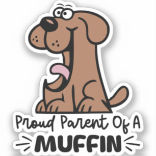 Adesivo Orgulhoso Pai de um Design para pastagem de Muffin