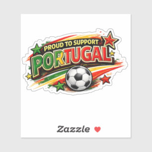 Adesivo ORGULHOSO POR APOIAR PORTUGAL Orgulho Português